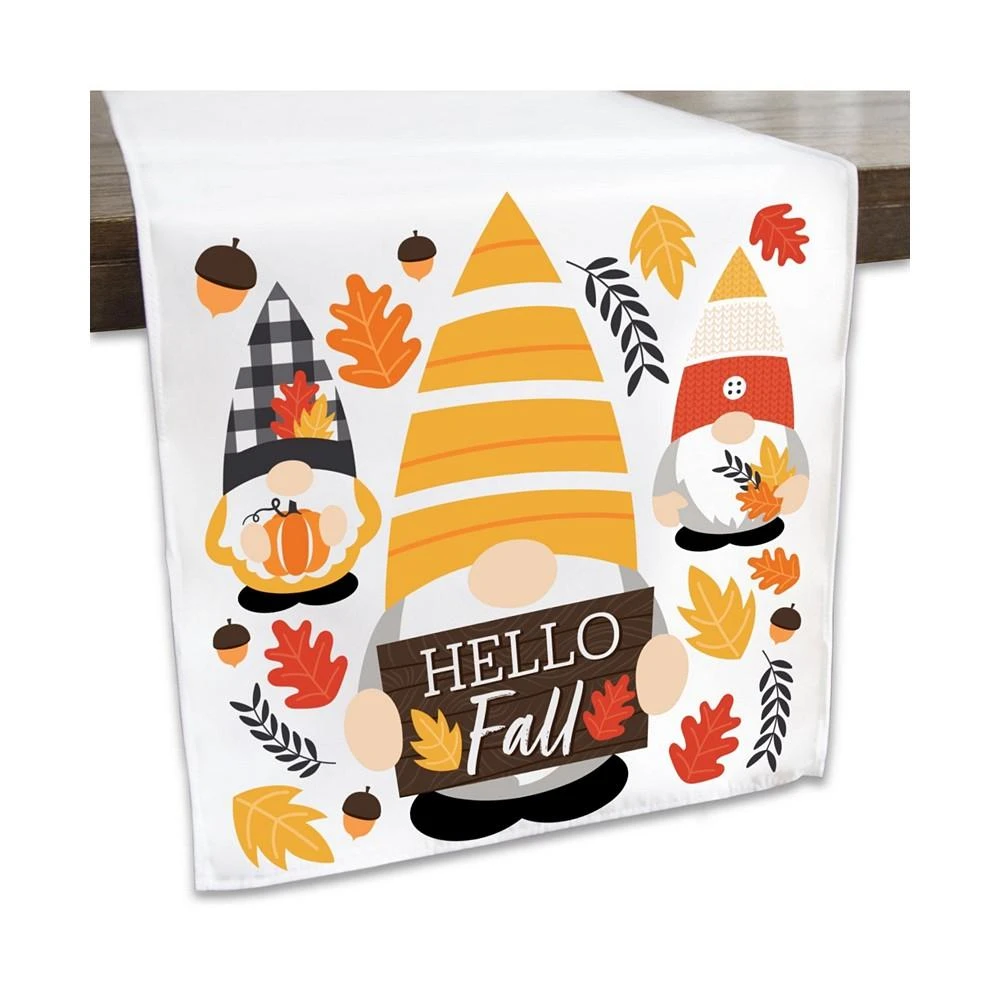 商品Big Dot of Happiness|Fall Gnomes - Autumn Party Tabletop Decor - Cloth Table Runner - 13 x 70 inches,价格¥201,第1张图片