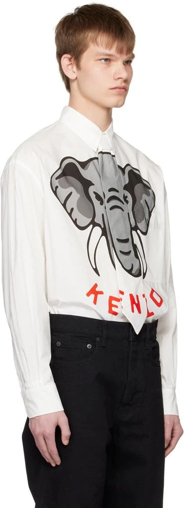 商品Kenzo|White Kenzo Paris Detachable Tie Shirt,价格¥1932,第2张图片详细描述