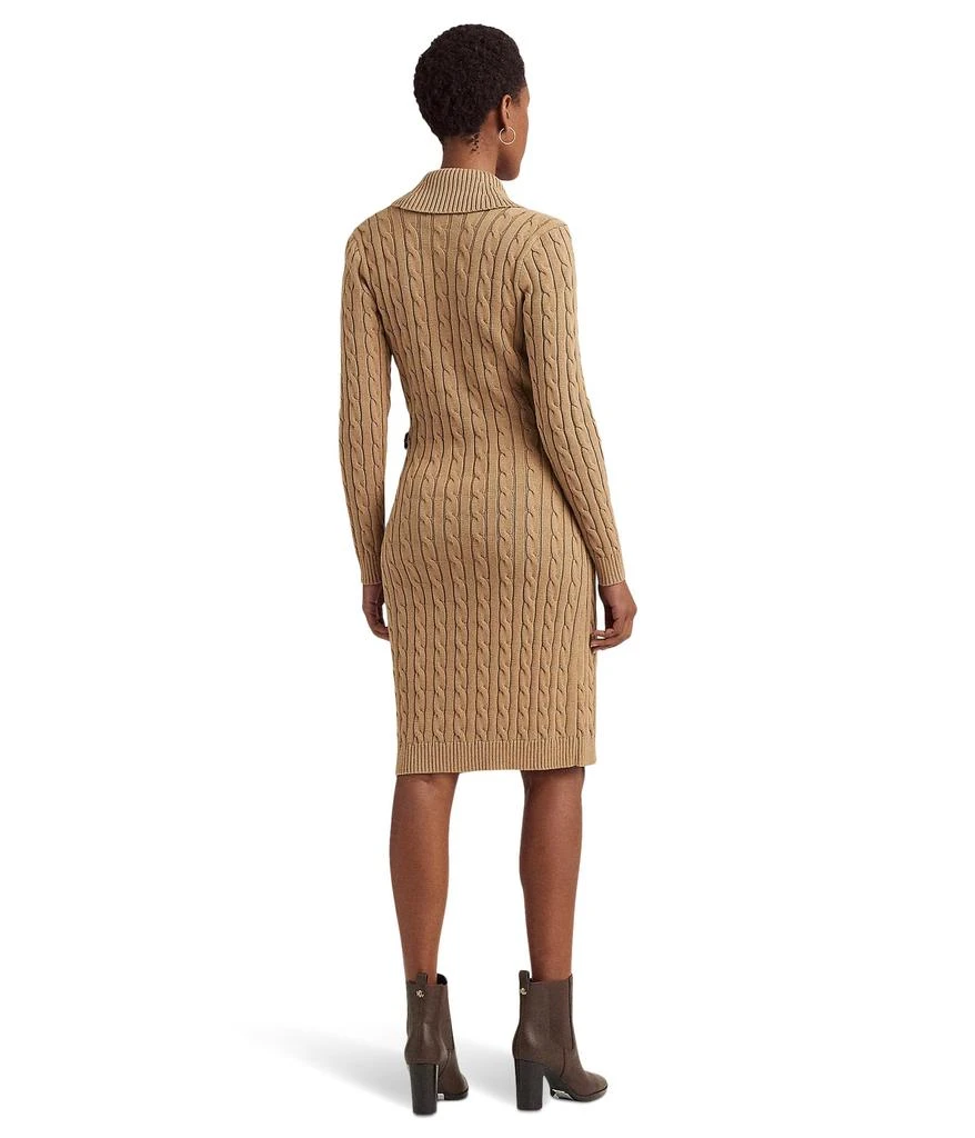 商品Ralph Lauren|Cable-Knit Buckle-Trim Sweater Dress,价格¥1441,第2张图片详细描述