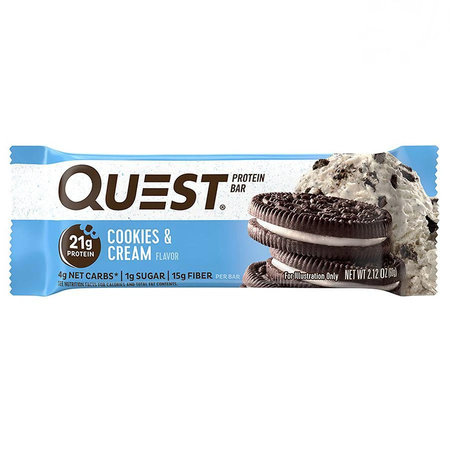 商品Quest Nutrition|Protein Bar Cookies & Cream,价格¥84,第2张图片详细描述