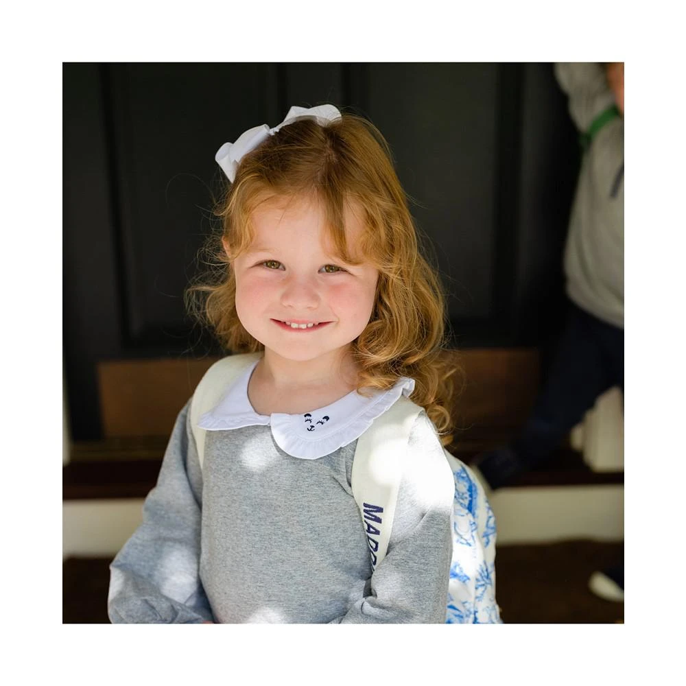 商品Paper Cape|Toddler|Child Girls Organic Embroidered Collar Sweatshirt,价格¥105,第2张图片详细描述