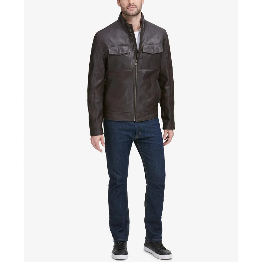 Cole Haan Men's Leather Trucker Jacket 1