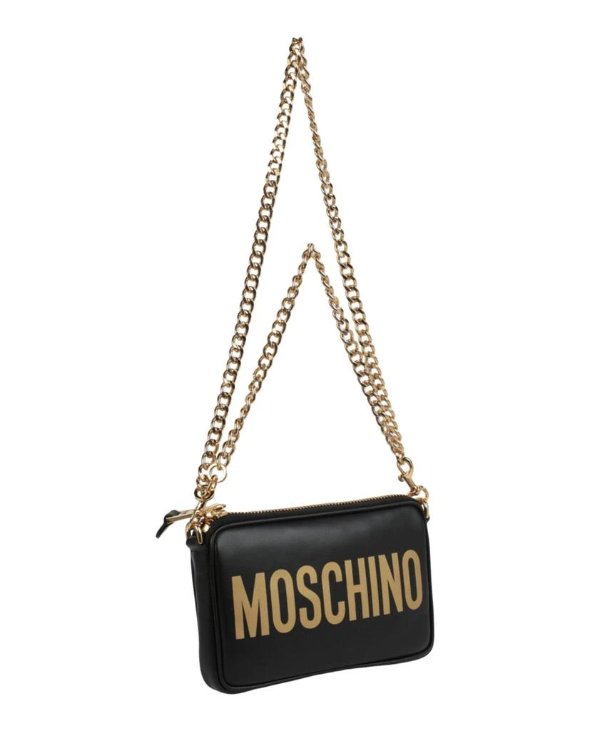 商品Moschino|Logo Leather Chain Shoulder Bag,价格¥2632,第4张图片详细描述