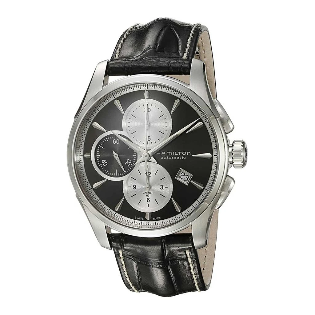 商品Hamilton|Hamilton Men's Watch - Jazzmaster Automatic Chronograph Date Black Strap | H32596781,价格¥6308,第1张图片