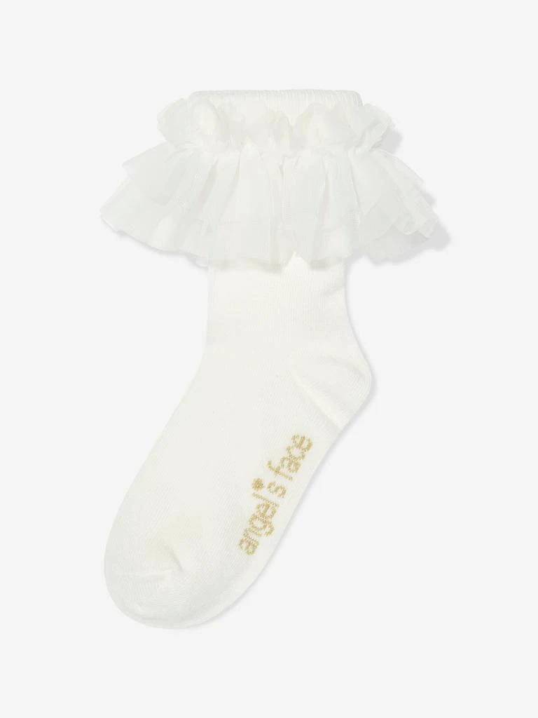 商品Angels Face|Angels Face Girls Frilly Socks in White,价格¥99,第1张图片