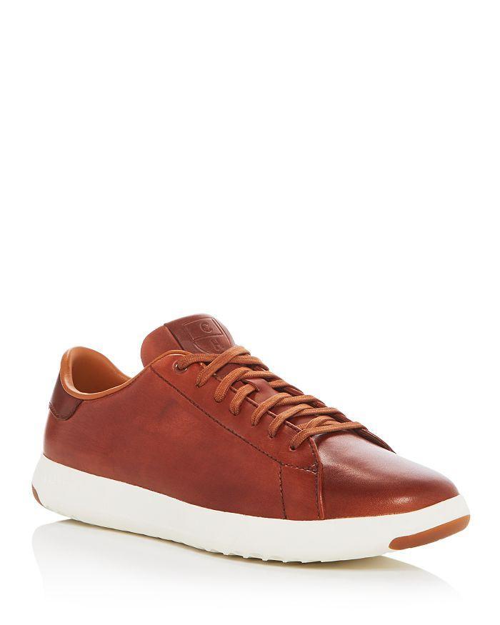 商品Cole Haan|Men's GrandPro Leather Lace Up Sneakers,价格¥1077,第1张图片