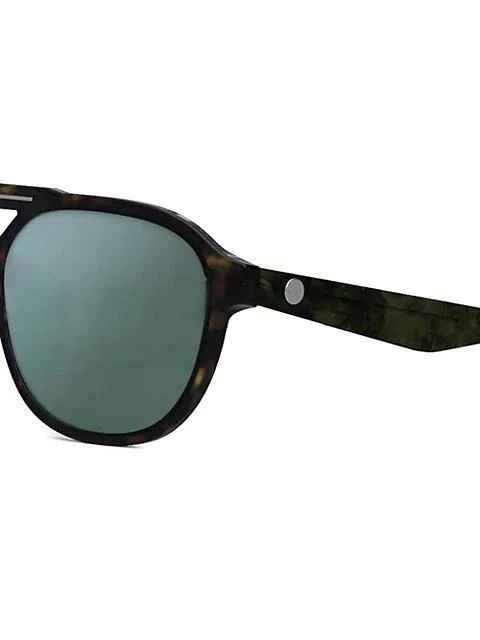商品Dior|Havana 56MM Round Acetate Sunglasses,价格¥4893,第3张图片详细描述