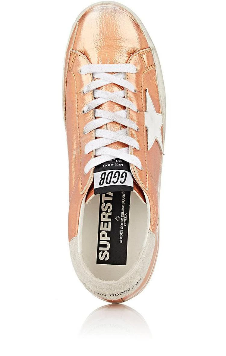 商品Golden Goose|Women's Superstar Metallic Leather Sneakers,价格¥960,第4张图片详细描述