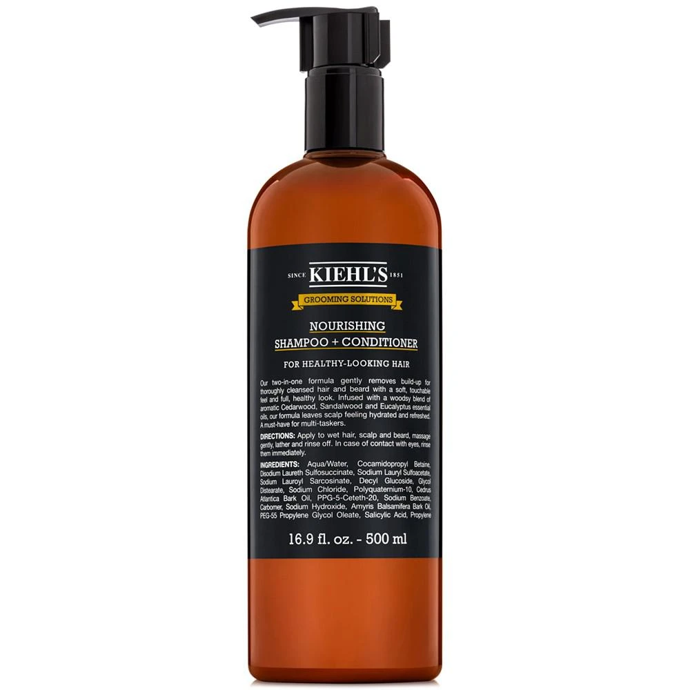 商品Kiehl's|Grooming Solutions Nourishing Shampoo + Conditioner, 16.9-oz.,价格¥238,第1张图片