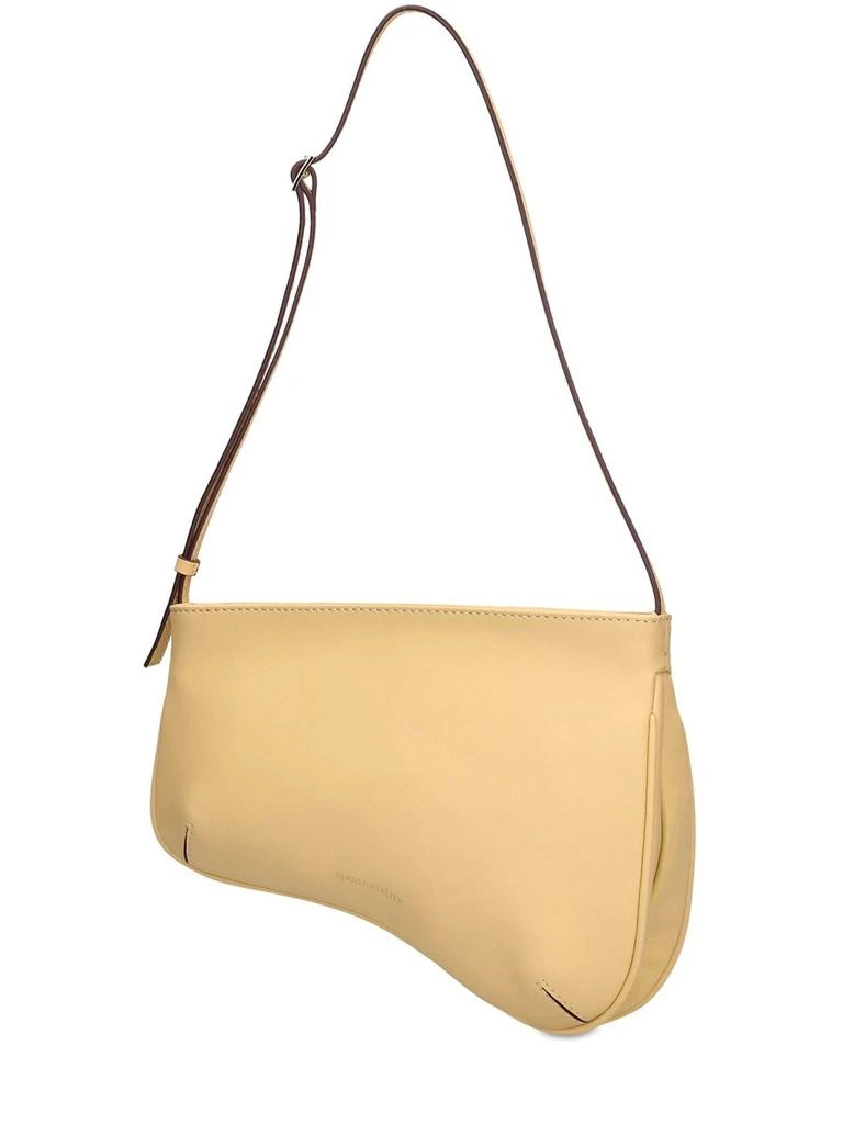 商品Manu Atelier|Curve Smooth Leather Shoulder Bag,价格¥1696,第1张图片详细描述