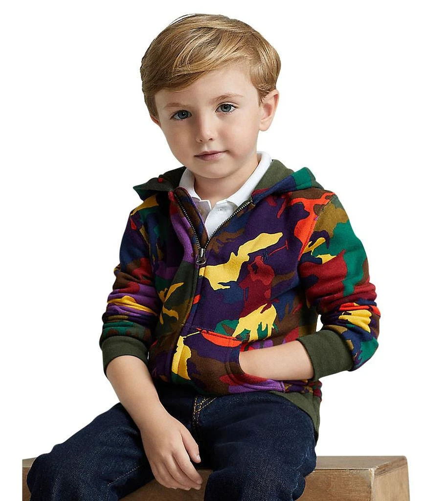 商品Ralph Lauren|Boys' Big Pony Camo Fleece Hoodie - Big Kid,价格¥395,第5张图片详细描述