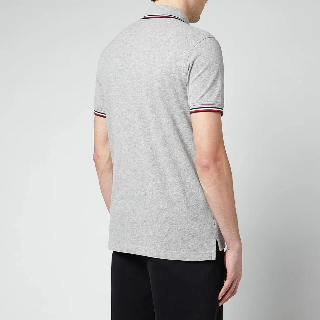 商品Tommy Hilfiger|Tommy Hilfiger Men's Tipped Slim Fit Polo Shirt - Medium Grey Heather,价格¥440,第2张图片详细描述