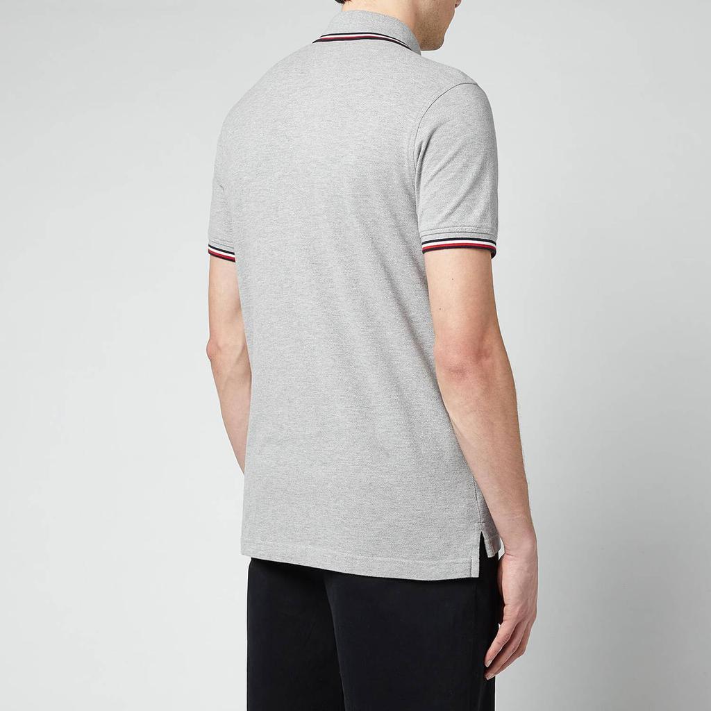 商品Tommy Hilfiger|Tommy Hilfiger Men's Tipped Slim Fit Polo Shirt - Medium Grey Heather,价格¥467,第4张图片详细描述