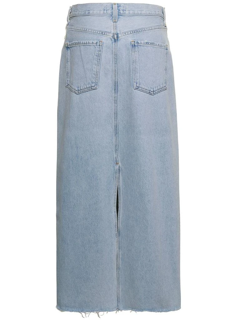 商品AGOLDE|AGOLDE Mid-Rise Frayed Edge Denim Skirt,价格¥1141,第2张图片详细描述