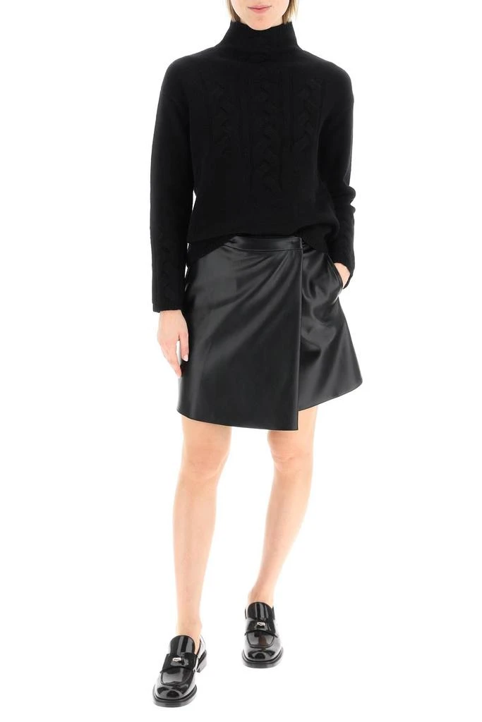 商品Max Mara|FAUX LEATHER WRAP SKIRT,价格¥634,第2张图片详细描述