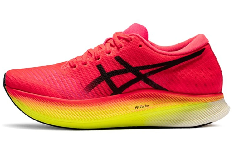 商品[国内直发] Asics|Metaspeed Sky 舒适 网布透气耐磨防滑 低帮 碳板 马拉松跑步鞋 女款 日出红,价格¥809,第1张图片