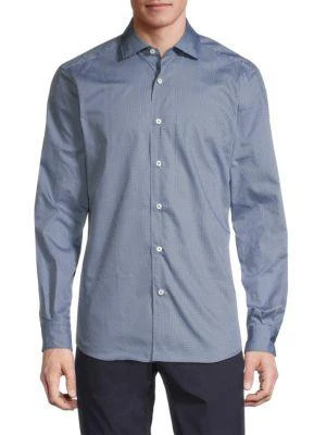 商品Zegna|Centoquaranta Twill Shirt,价格¥867,第1张图片