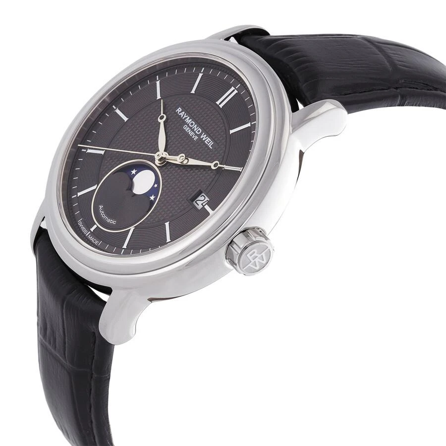 商品Raymond Weil|Raymond Weil Maestro Automatic Moon Phase Grey Dial Men's Watch 2879-STC-60001,价格¥4191,第2张图片详细描述