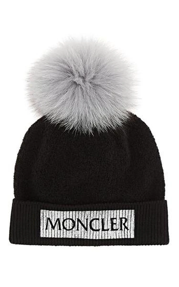 商品Moncler|Kid's Logo Wool-Blend Beanie,价格¥1936,第1张图片