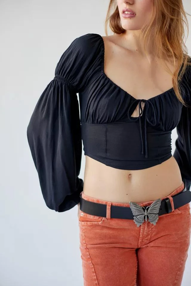 商品Urban Outfitters|UO Elowen Puff Sleeve Blouse,价格¥38,第5张图��片详细描述