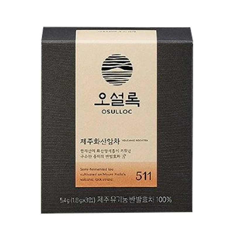 商品Osulloc|韩国直邮OSULLOC济州火山岩茶1.8g*3包手工采摘高山云雾日照充足,价格¥116,第1张图片