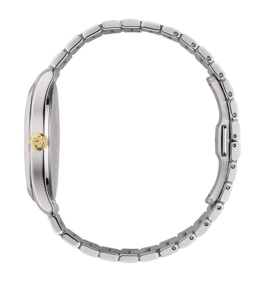 商品Gucci|Steel and Yellow Gold G-Timeless Snake Watch 38mm,价格¥9031,第6张图片详细描述