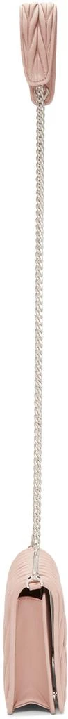 商品Miu Miu|Pink Matelassé Wallet Chain Bag,价格¥9511,第4张图片详细描述