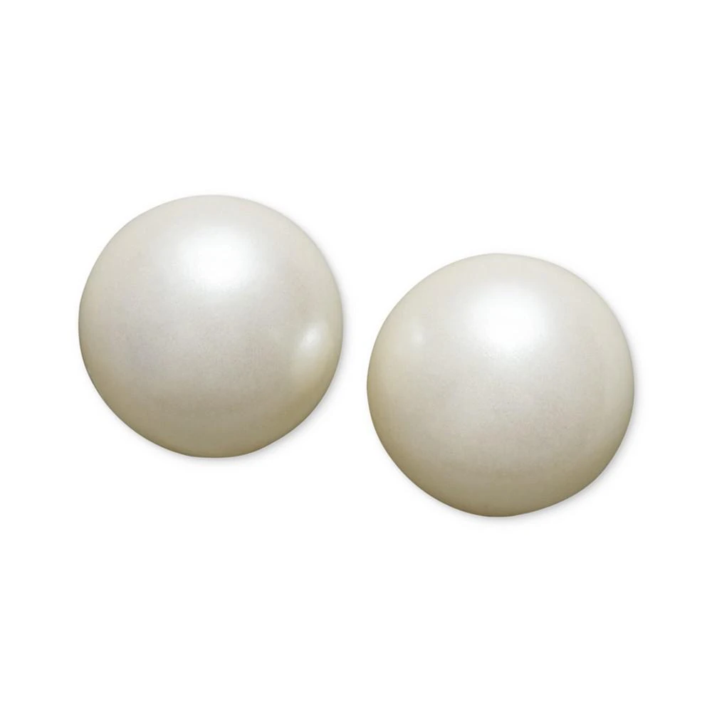商品Charter Club|Silver-Tone Imitation Pearl (8mm) Stud Earrings, Created for Macy's,价格¥102,第1张图片