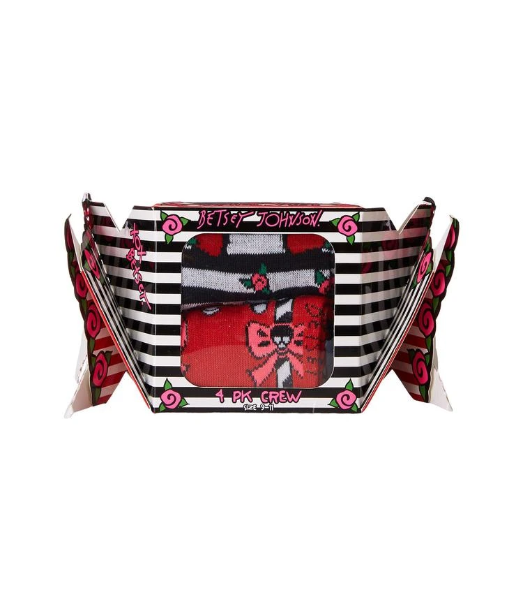 商品Betsey Johnson|4-Pack Betsey Holiday Crew Box,价格¥84,第2张图片详细描述