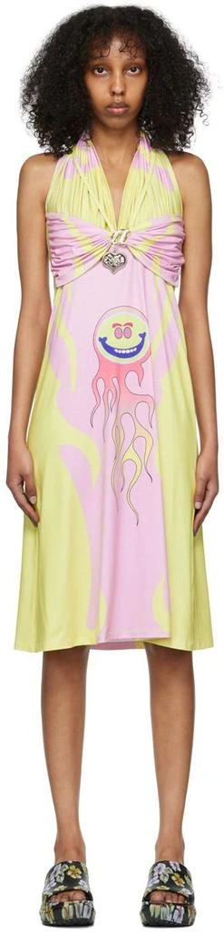 商品CHOPOVA LOWENA|SSENSE Exclusive Pink Sandy Midi Dress,价格¥1671,第1张图片