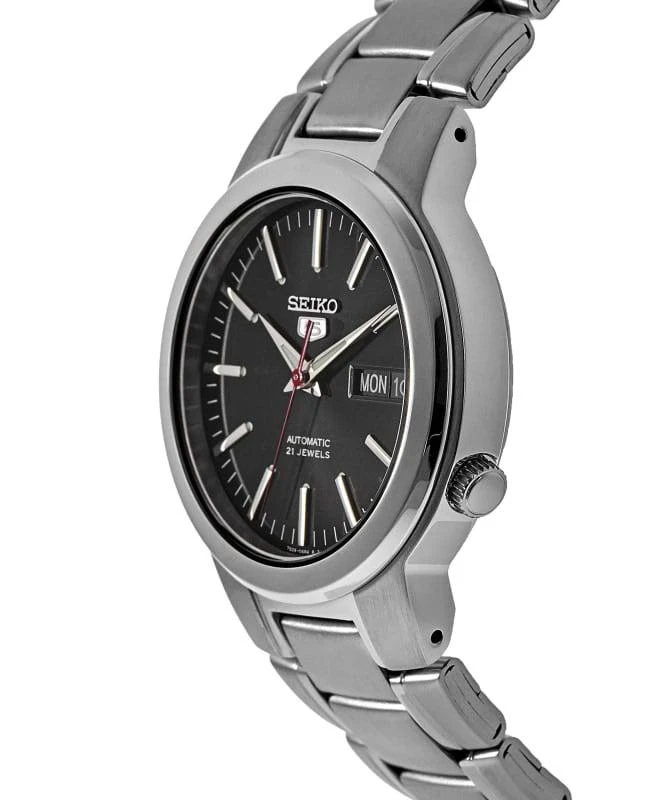 商品Seiko|Seiko 5 Black Dial Steel Men's Watch SNKA07K1,价格¥747,第2张图片详细描述