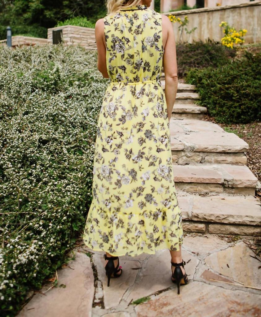商品Kensie|Sunset Midi Dress in Canary,价格¥762,第4张图片详细描述
