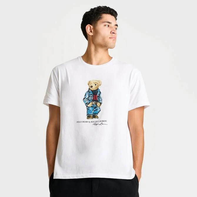 商品Ralph Lauren|Men's Polo Ralph Lauren Denim Polo Bear Jersey T-Shirt,价格¥509,第3张图片详细描述