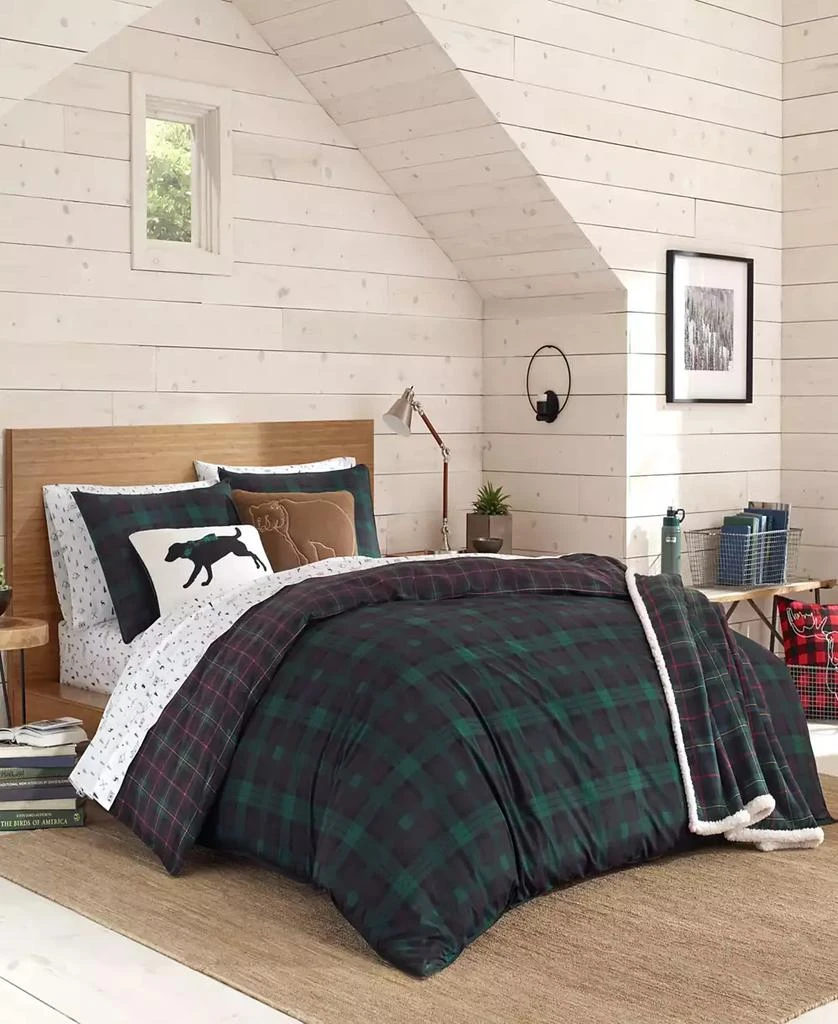 商品Eddie Bauer|Woodland Tartan Green Comforter Set,价格¥894,第1张图片