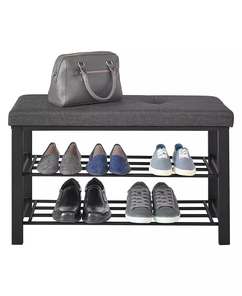 商品Neatfreak|Fabric Upholstered Shoe Storage Bench,价格¥997,第3张图片详细描述