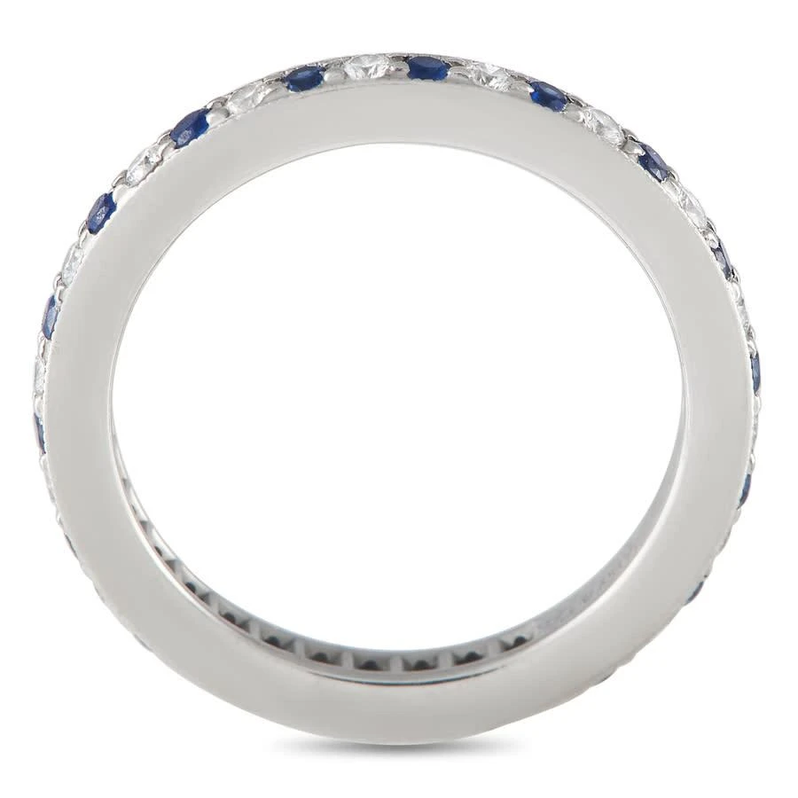 商品[二手商品] Tiffany & Co.|Pre-Owned Tiffany   Co. Platinum Diamond and Sapphire Eternity Band Ring,价格¥15024,第2张图片详细描述