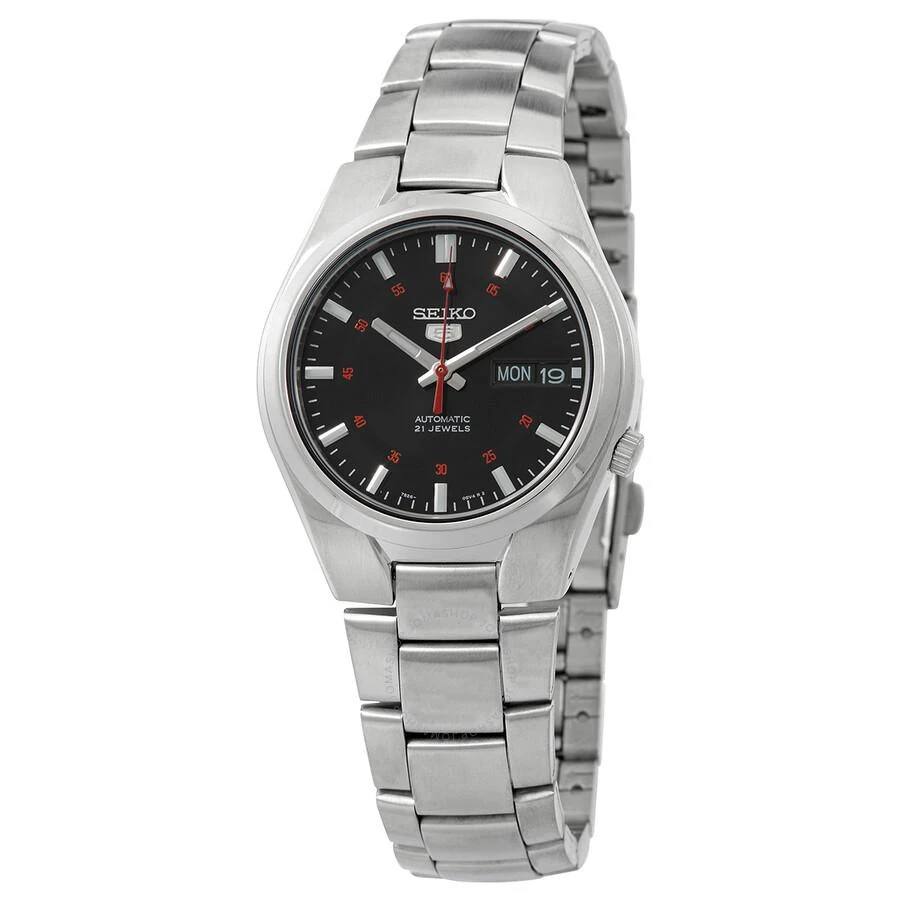 商品Seiko|5 Automatic Black Dial Men's Watch SNK617K1,价格¥726,第1张图片