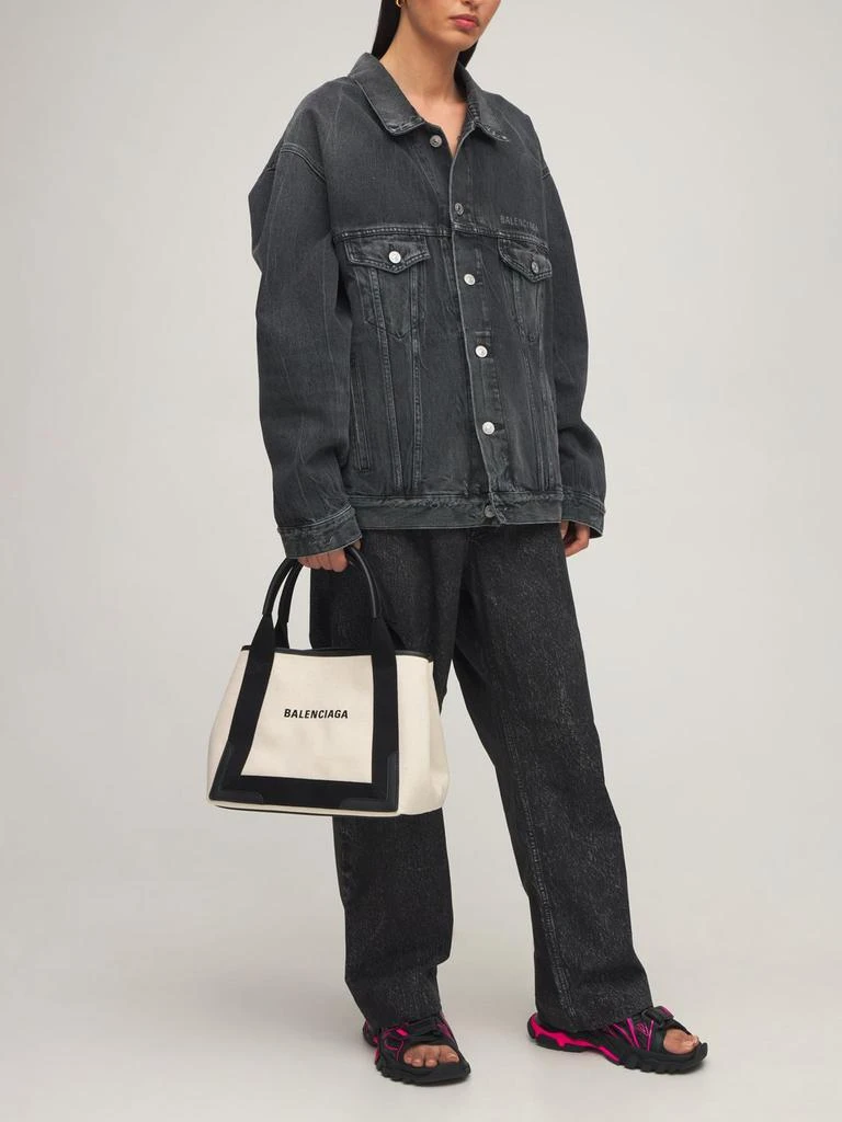 商品Balenciaga|Sm Navy Cabas Canvas Bag,价格¥8360,第1张图片详细描述