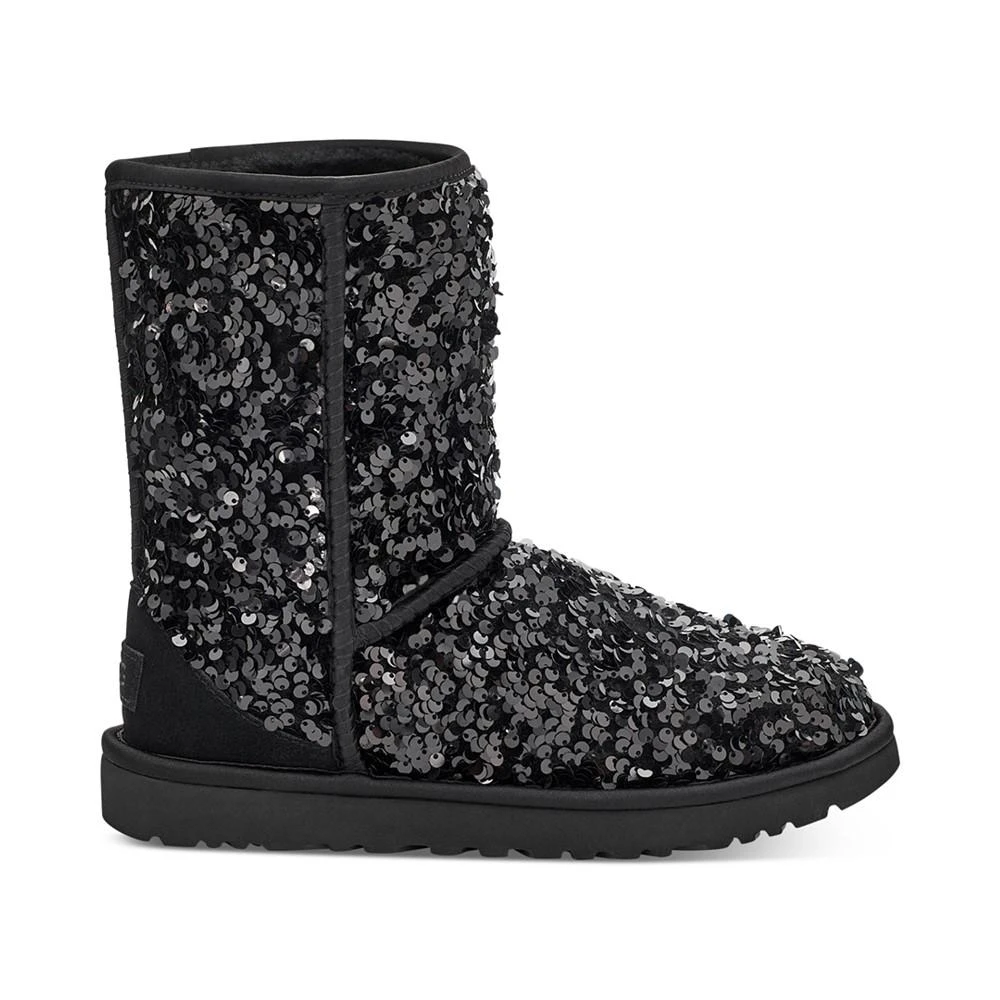 商品UGG|Women's Classic Short Chunky Sequin Booties,价格¥677,第2张图片详细描述