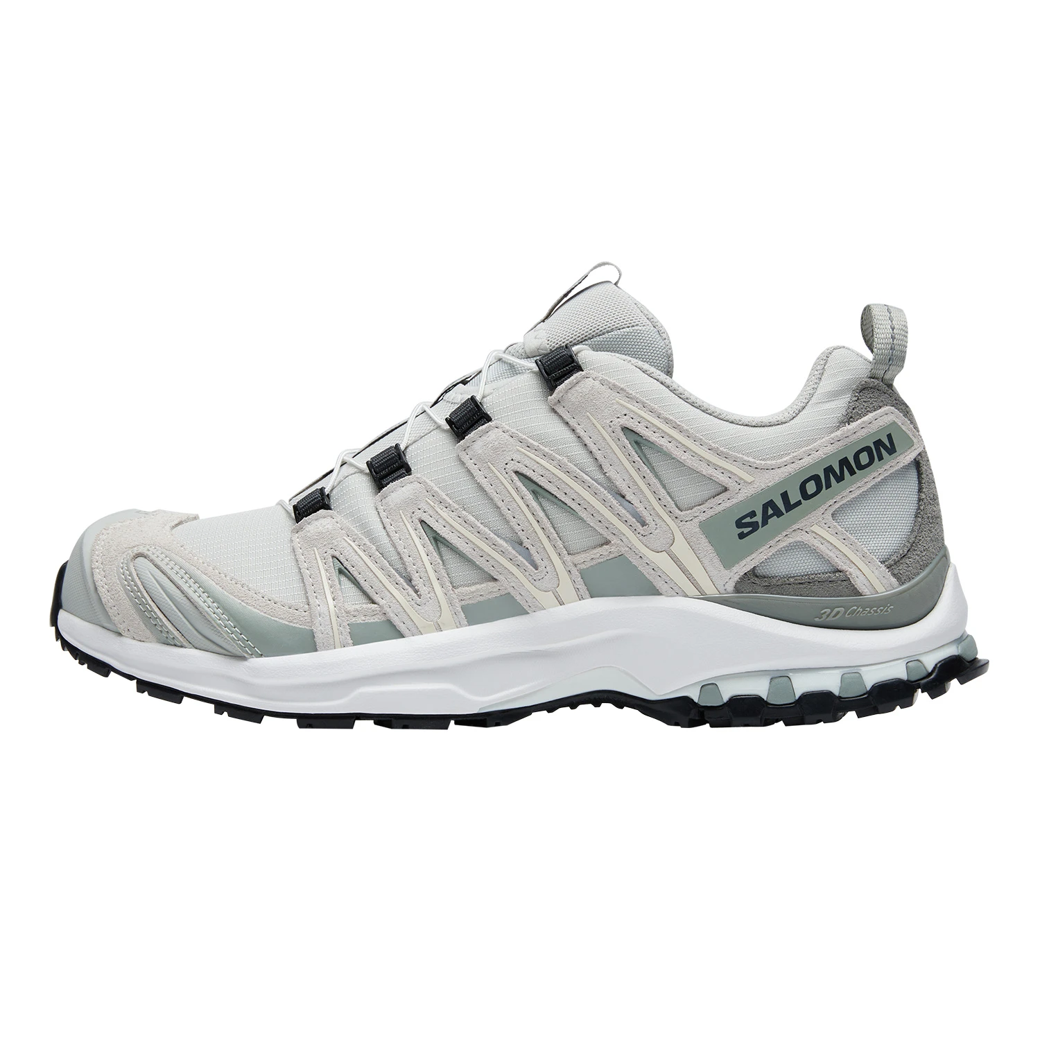 商品[国内直发] Salomon|萨洛蒙 XA PRO 3D SUEDE 舒适百搭 防滑耐磨透气 低帮 休闲跑步鞋 男女同款 黎明蓝铁灰色白色,价格¥1357,第1张图片