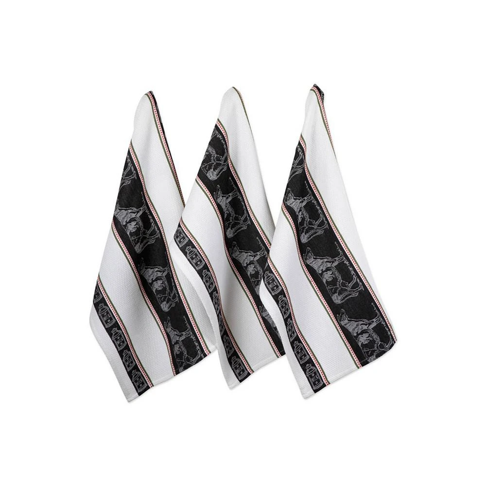 商品Design Imports|Cow Jacquard Dishtowel Set of 3,价格¥149,第1张图片