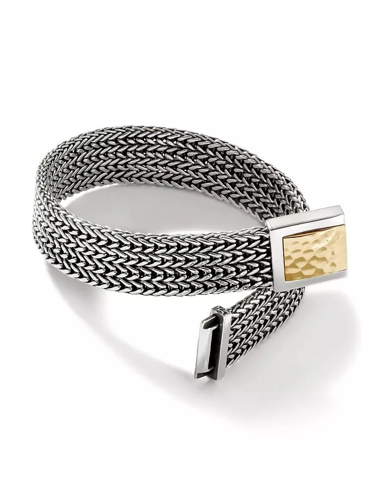 商品John Hardy|Classic Chain 18K Gold & Sterling Silver Bracelet,价格¥8230,第3张图片详细描述