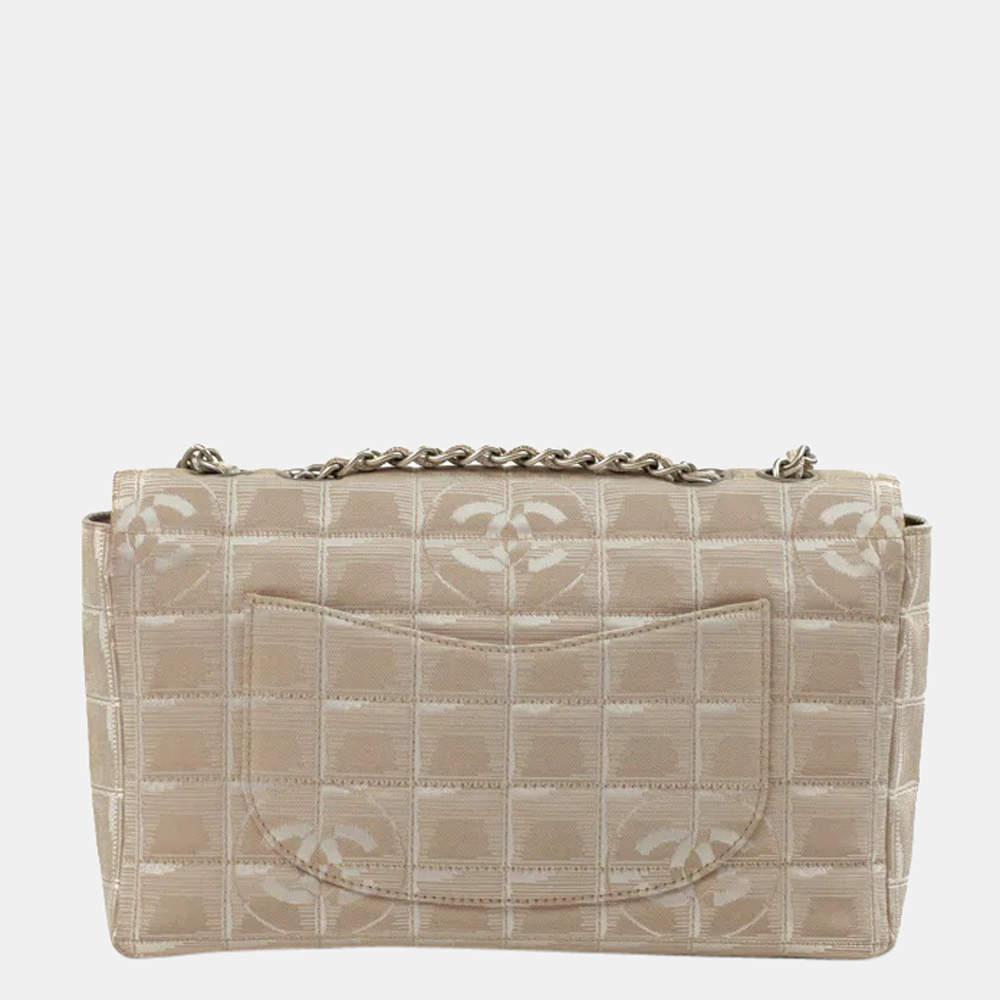 商品[二手商品] Chanel|Chanel Beige canvas Vintage Flap bag,价格¥21441,第5张图片详细描述