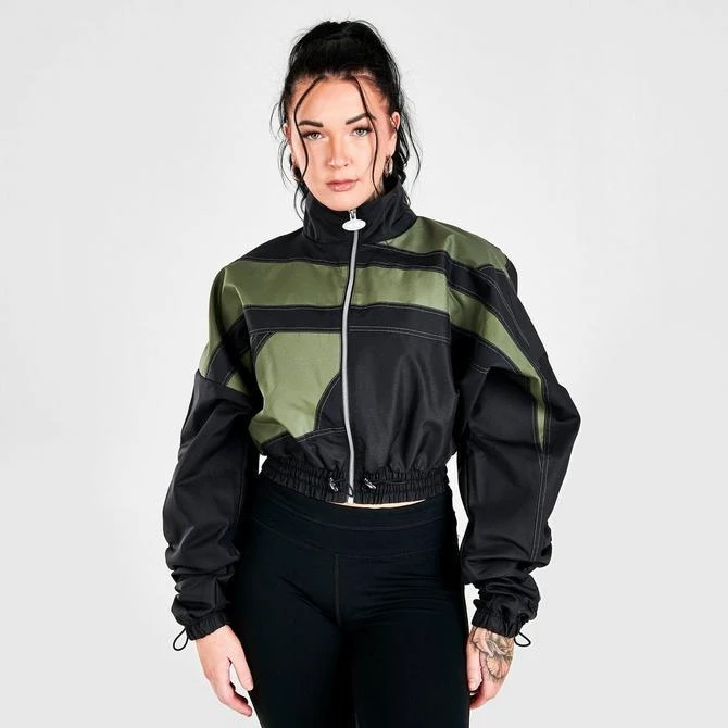 商品Reebok|Women's Reebok Cardi B Woven Satin Jacket,价格¥636,第3张图片详细描述