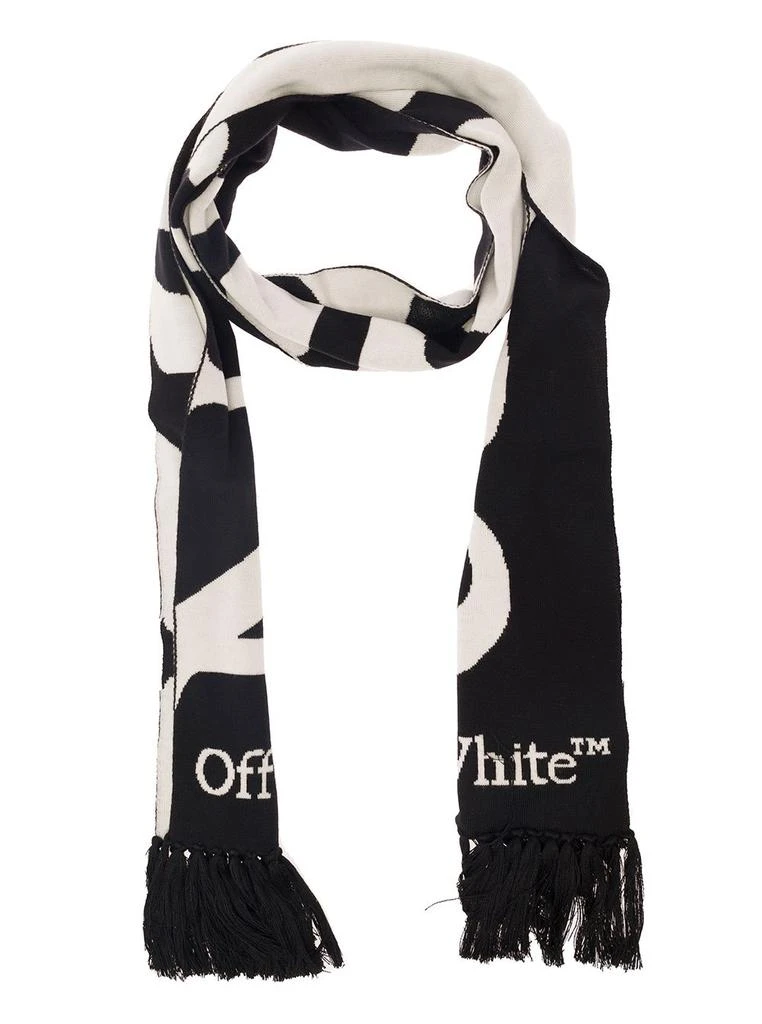 商品Off-White|Off-White No Offence Fringed Edge Scarf,价格¥2021,第2张图片详细描述