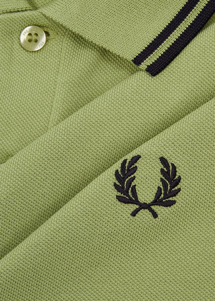 商品Fred Perry|Light green piqué cotton polo shirt,价格¥400,第5张图片详细描述