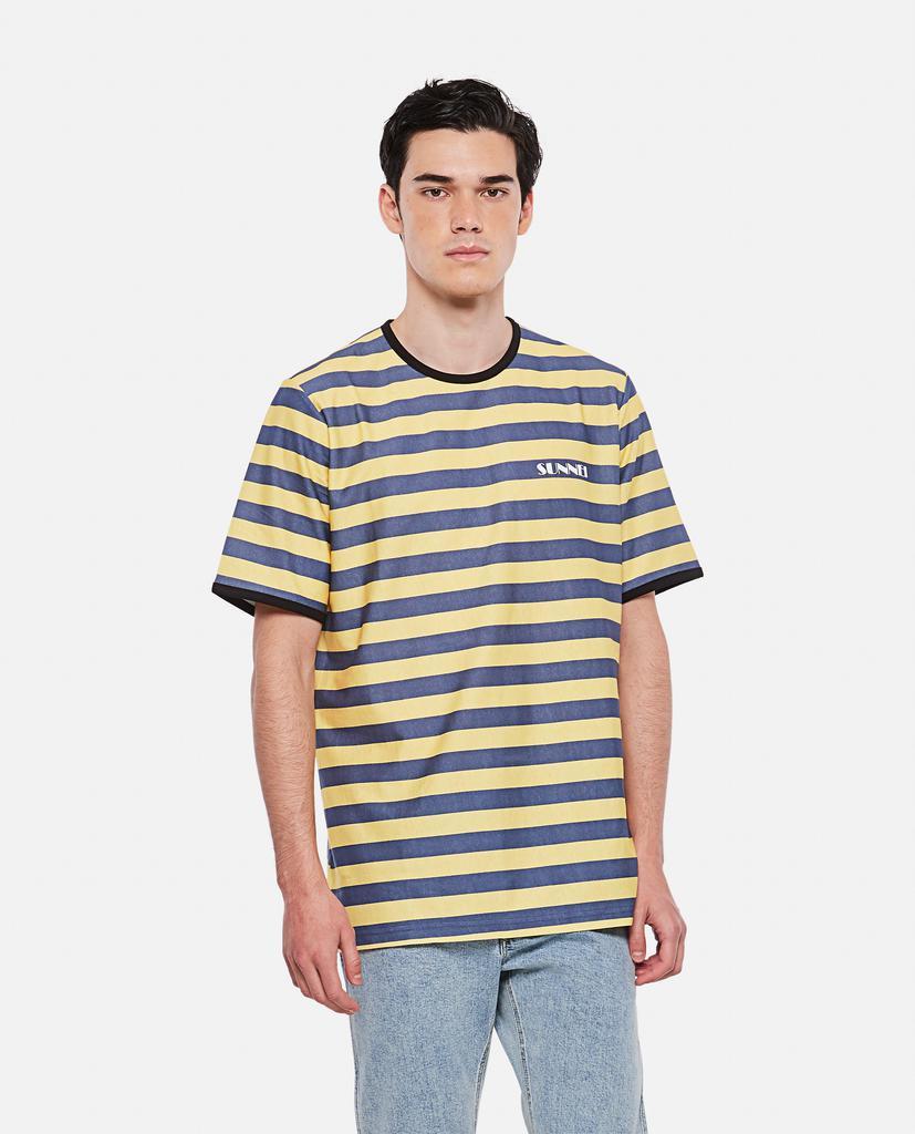 商品SUNNEI|SUNNEI X BIFFI striped cotton t-shirt,价格¥757,第1张图片