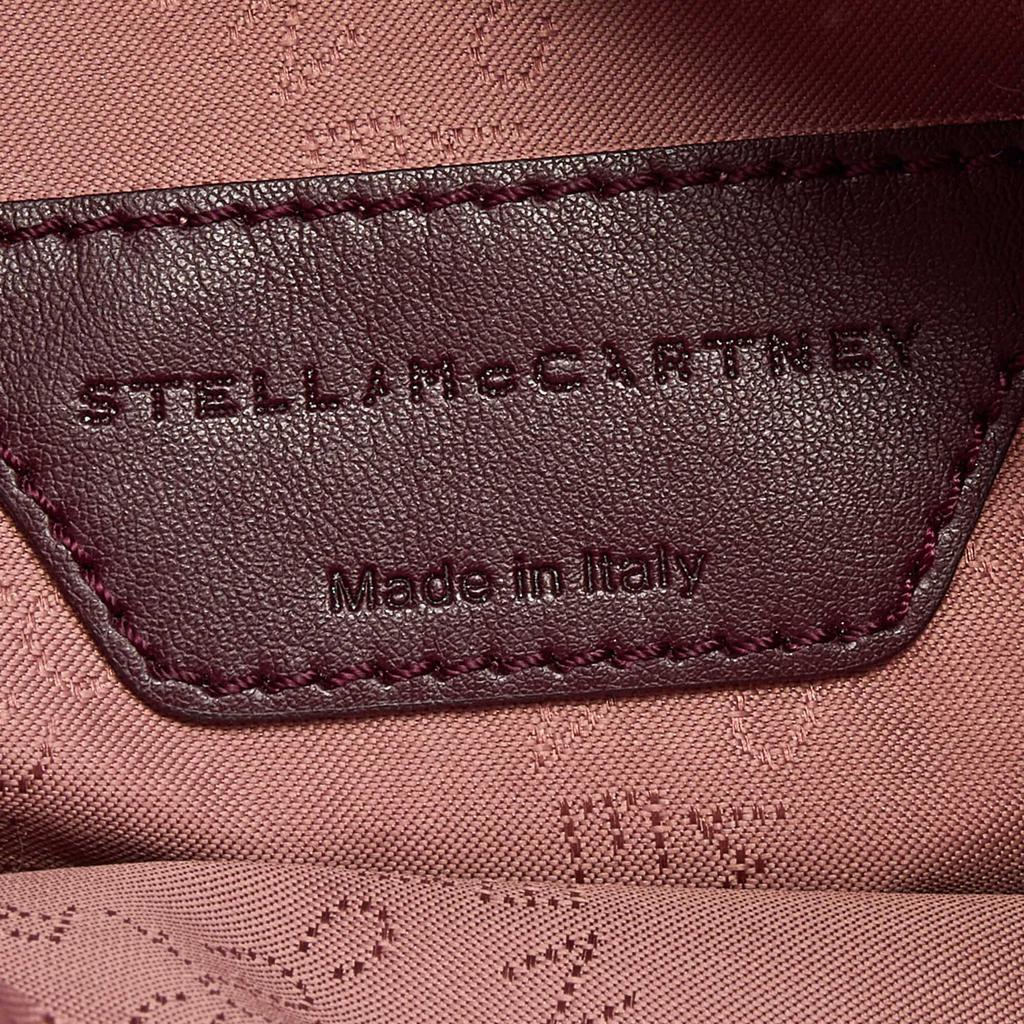 Stella McCartney Burgundy Quilted Faux Suede Shaggy Backpack商品第8张图片规格展示