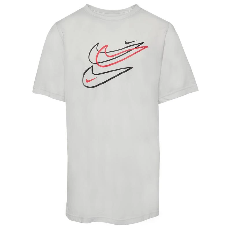 商品NIKE|Nike Dry Tee Sport Multi Swoosh - Boys' Grade School,价格¥111,第1张图片
