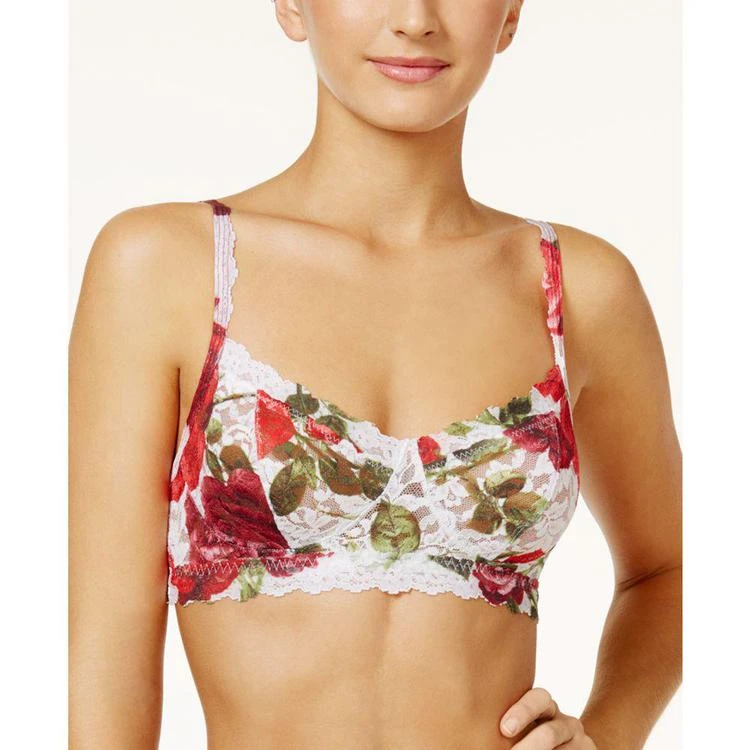 商品Hanky Panky|Rose Red Retro Lace Bralette 3J7406,价格¥285,第1张图片